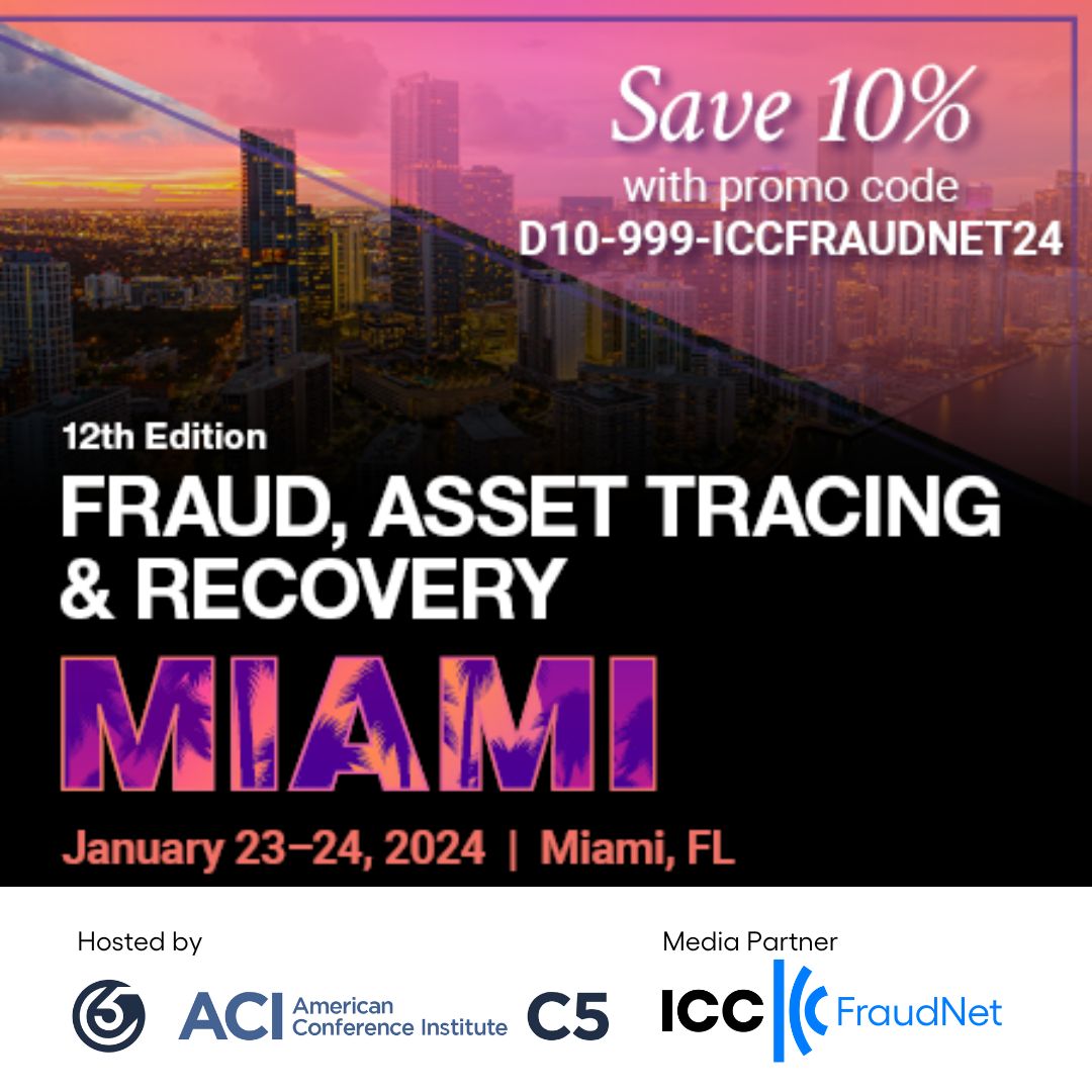 12th Edition Fraud, Asset Tracing & Recovery Miami